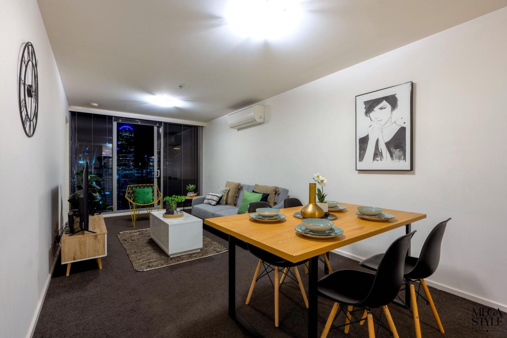 Mega Style Apartments Mainpoint Melbourne Quarto foto
